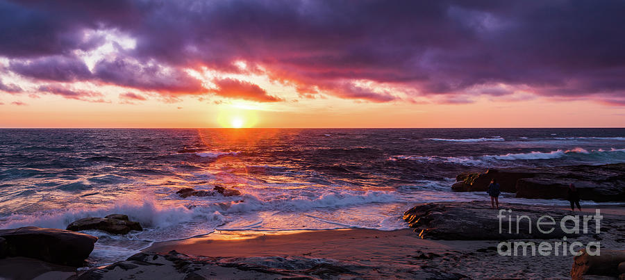 Purple Sunset at Windansea Beach Photograph by David Levin