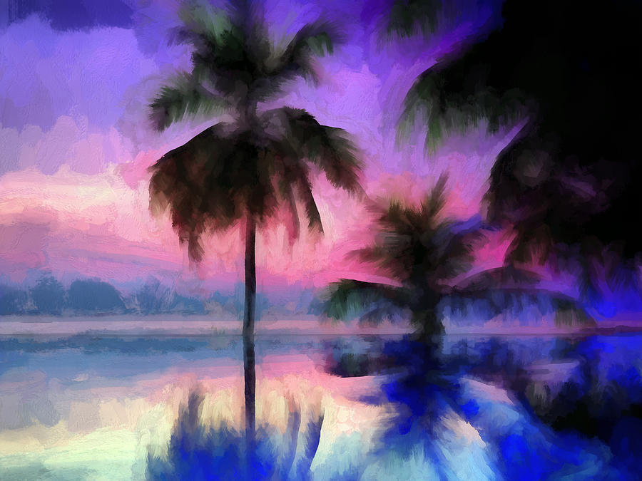  Purple  Sunset  II Digital Art  by Ronald Bolokofsky