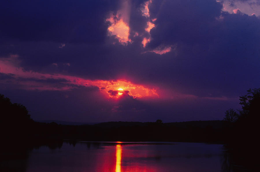 Purple Sunset Photograph by James L Bartlett