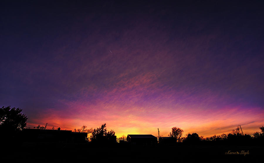 Purple Sunset Photograph by Karen Slagle