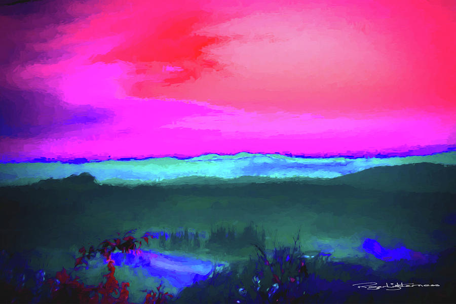 Purple sunset Digital Art by Roger Lighterness
