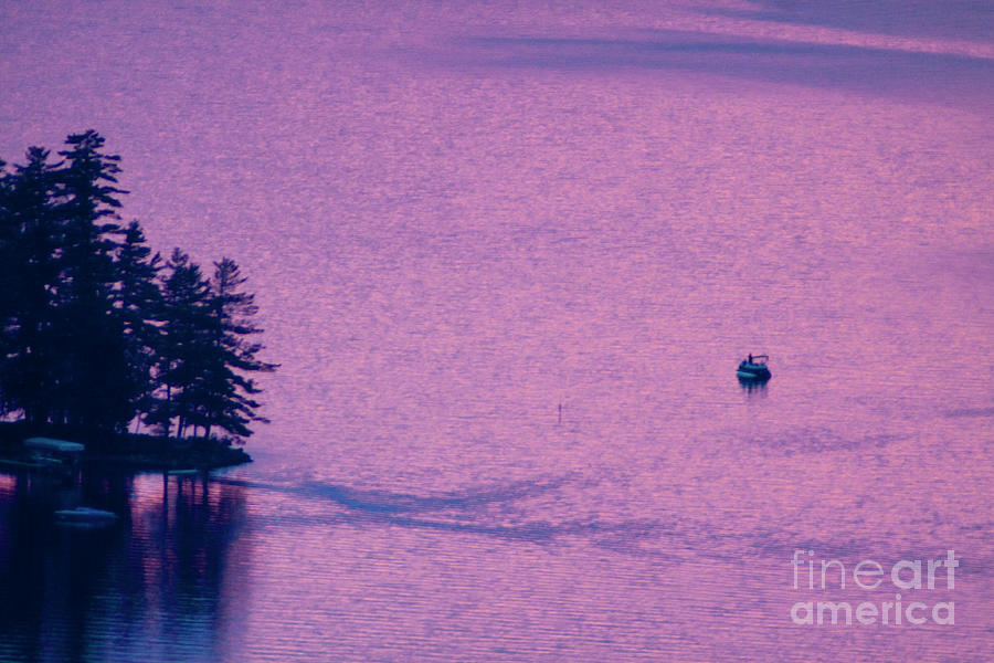Purple Sunset Waters Photograph by Xine Segalas