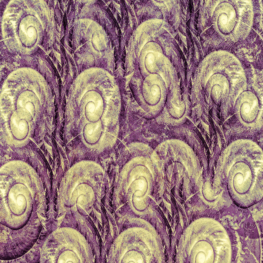 Purple swirl Digital Art by Cathy Anderson