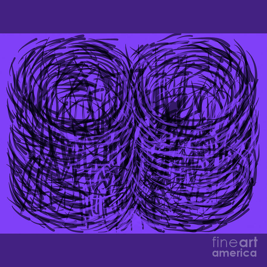Purple Swirls Digital Art by Joe Roache