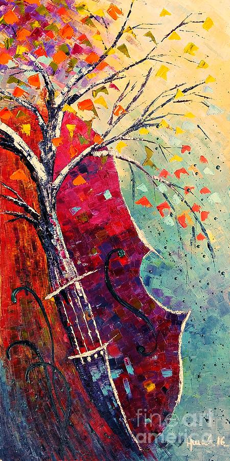 Purple Symphony Painting by Amalia Suruceanu