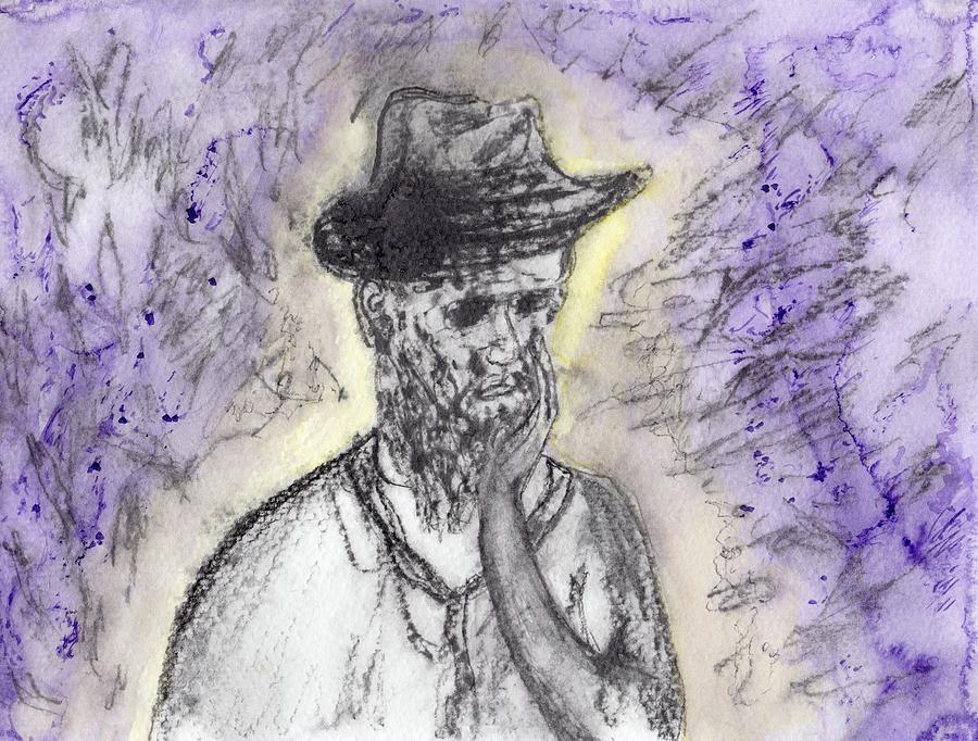 Purple Thoughts Drawing by Jim Taylor