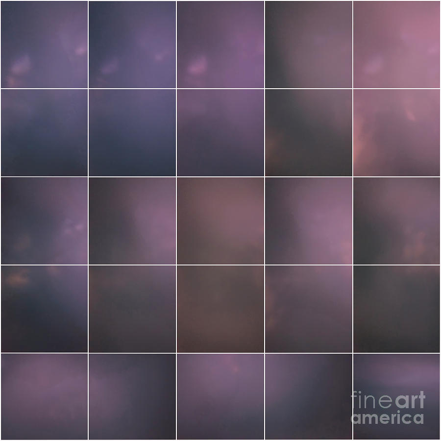 Purple toned tile squares Photograph by Sophie McAulay