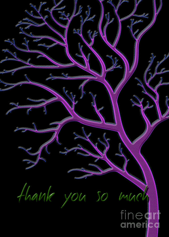 Tree Digital Art - Purple Tree by Dania Reichmuth Photography
