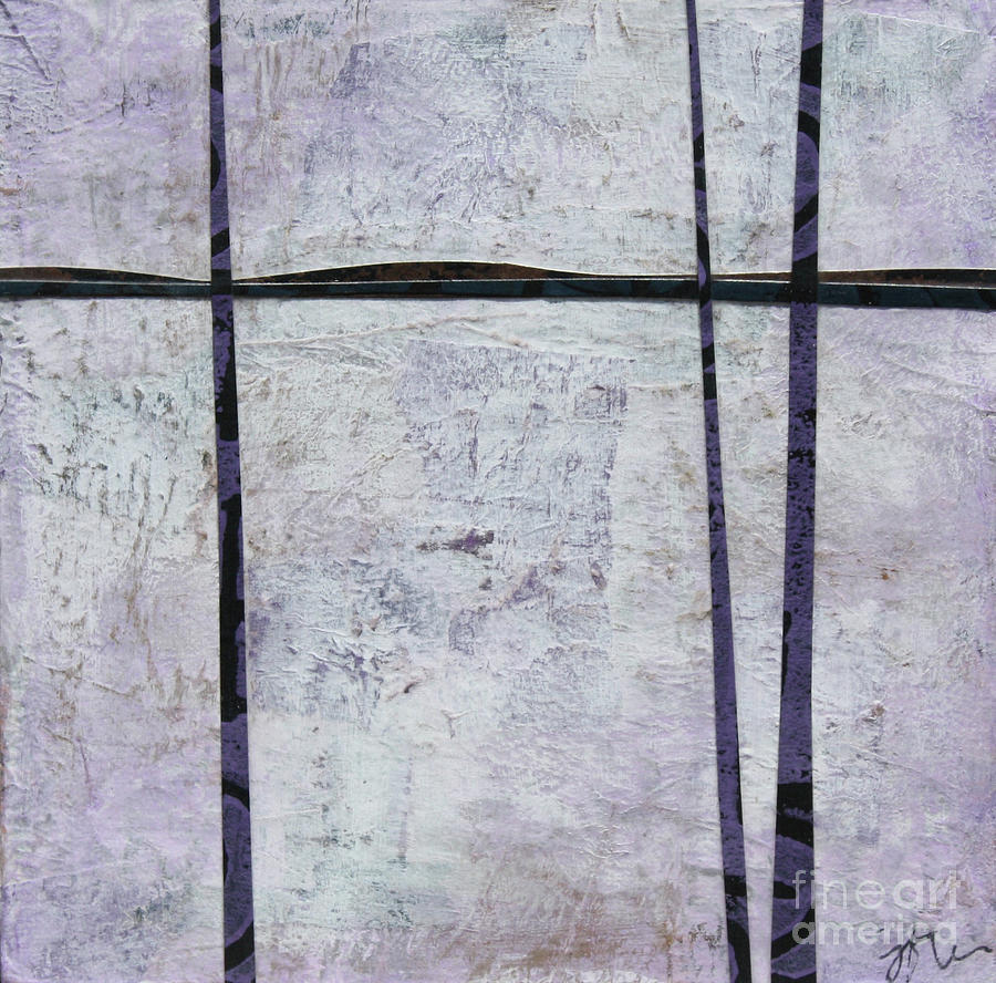 Art Collage Mixed Media - Purple Trees #2 by Janyce Boynton