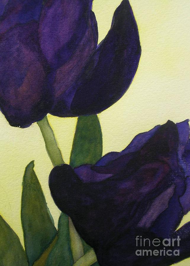 Purple Tulips Painting By Jeff Friedman