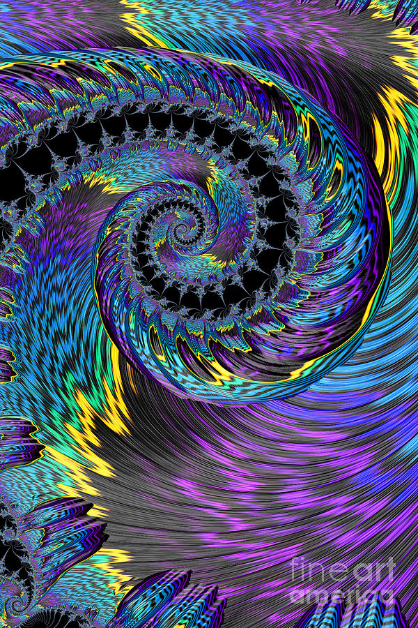 Purple Twist Digital Art by Steve Purnell