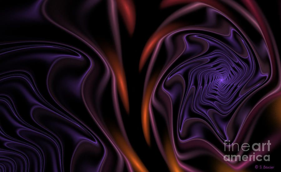 Purple Velvet Digital Art by Sandra Bauser