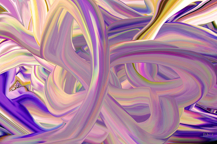 Purple Wave Digital Art by Phillip Mossbarger