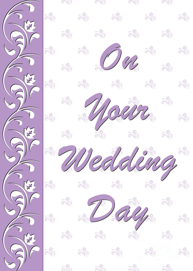 Purple Wedding Deco Digital Art By JH Designs - Fine Art America