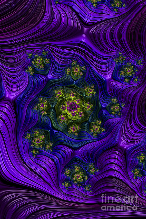 Purple Well Digital Art by Steve Purnell