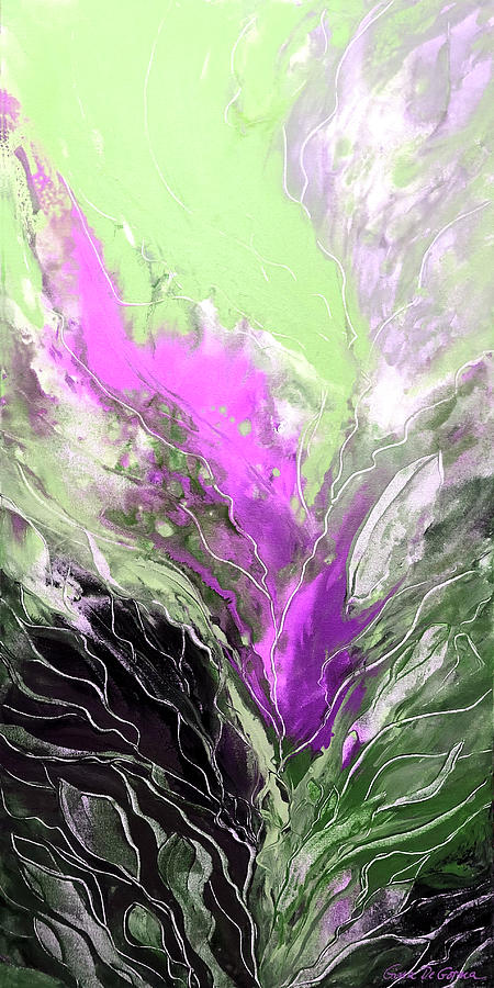 Purple Whisper Painting by Gina De Gorna
