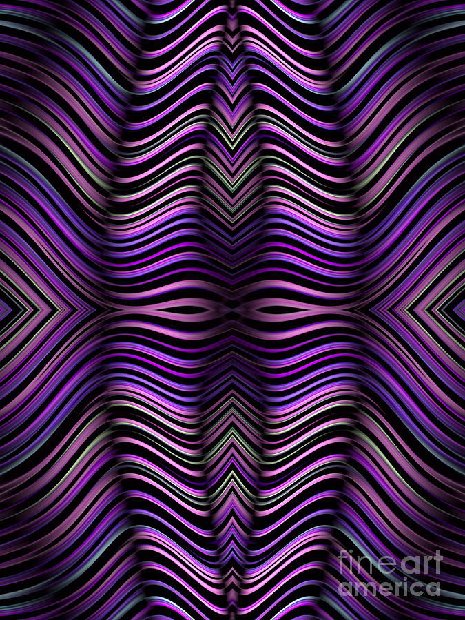 Space Digital Art - Purple Zebra by John Edwards