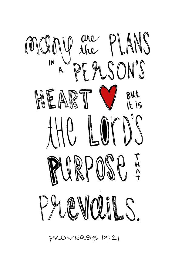 Proverbs Drawing - Purpose by Nancy Ingersoll