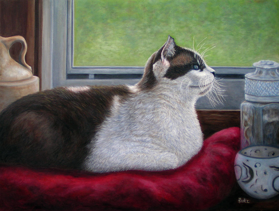 Purrfect Contentment Painting by Gay Pautz