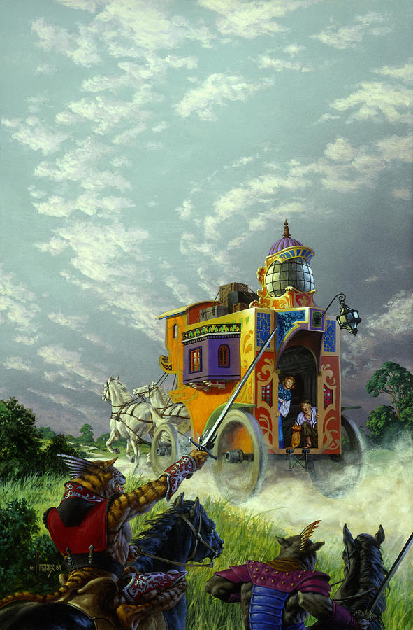Horse Painting - Pursuit by Richard Hescox Horse Painting - Pursuit by Richard Hescox