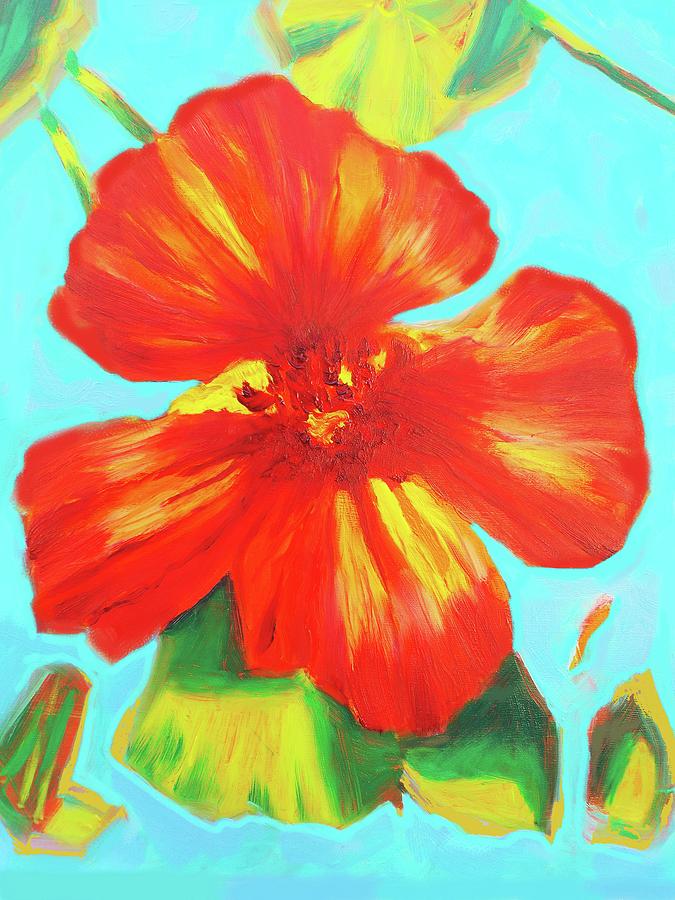 Purty Nasturtium Painting by Susi Franco - Fine Art America