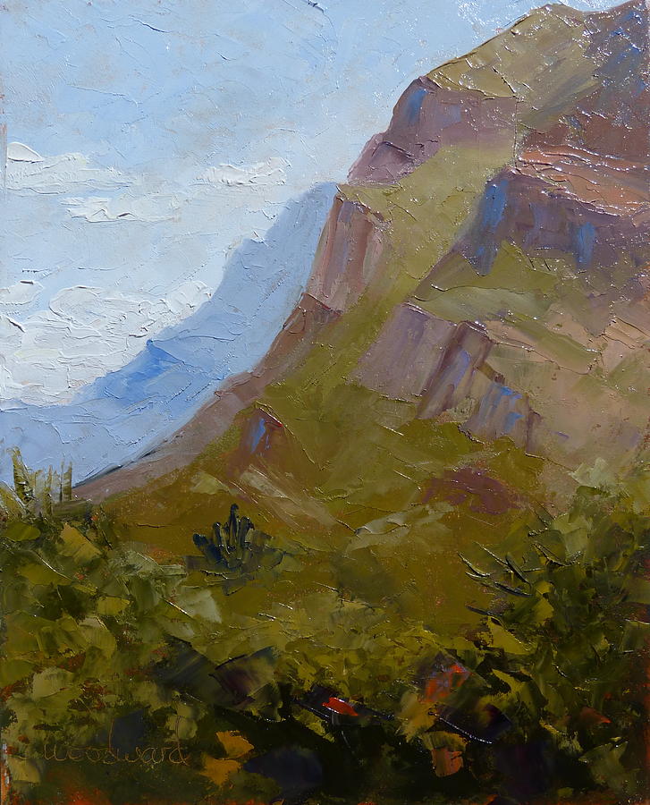 Pusch Ridge I Painting by Susan Woodward