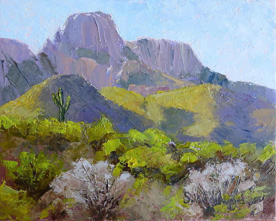 Pusch Ridge II Painting by Susan Woodward