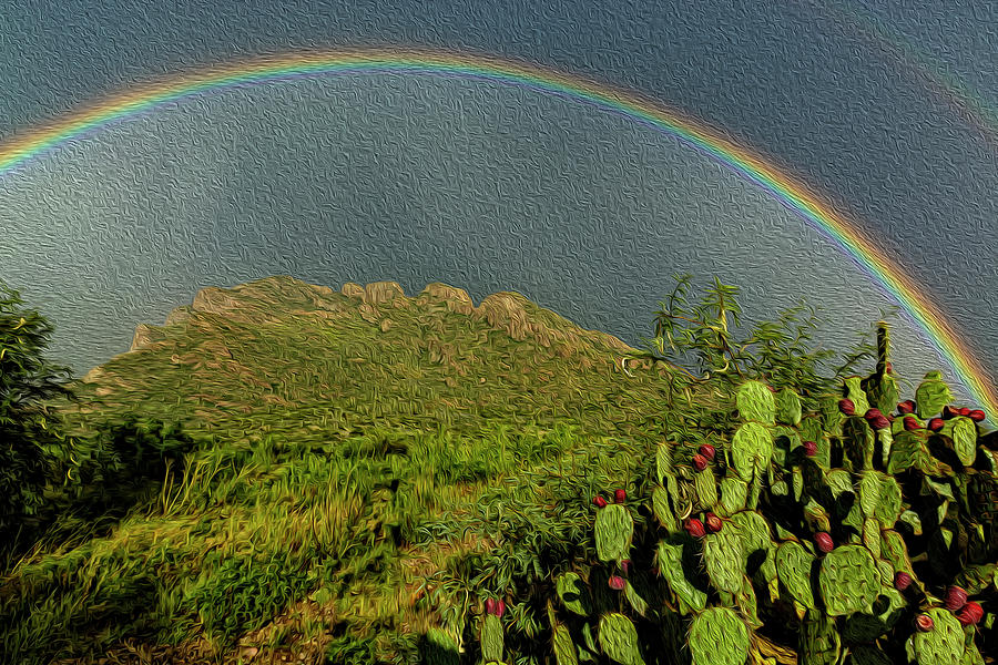 Mountain Photograph - Pusch Ridge Rainbow 0p39 by Mark Myhaver