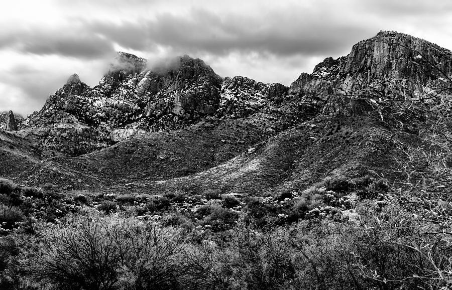 Nature Photograph - Pusch Ridge Snow No10 by Mark Myhaver