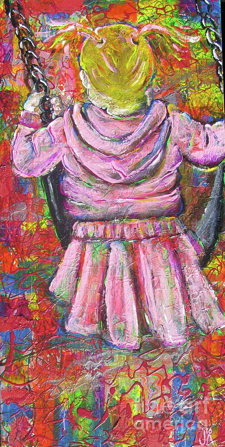 Push Me Daddy Painting by Jacqueline Athmann
