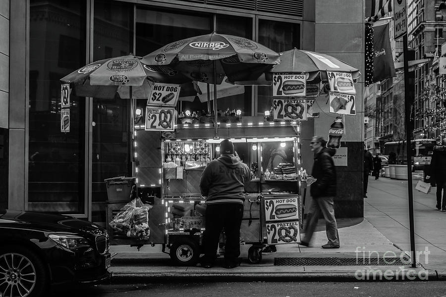 Pushcart Vendor Manhattan Photograph by Thomas Marchessault