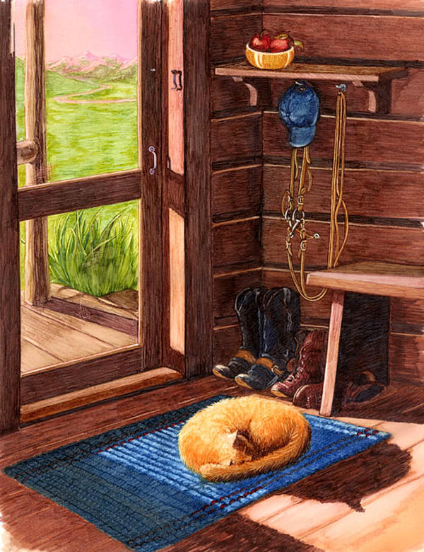 Interior Painting - Puss and Boots by Jan Kappes Interior Painting - Puss and Boots by Jan Kappes