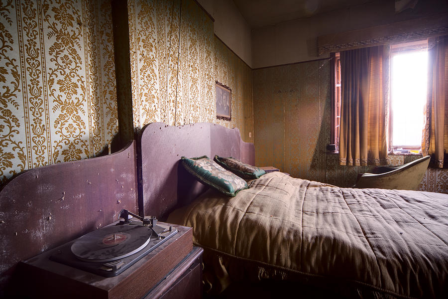 Put On A Record Nighttime Music - Urban Exploration Photograph by Dirk Ercken