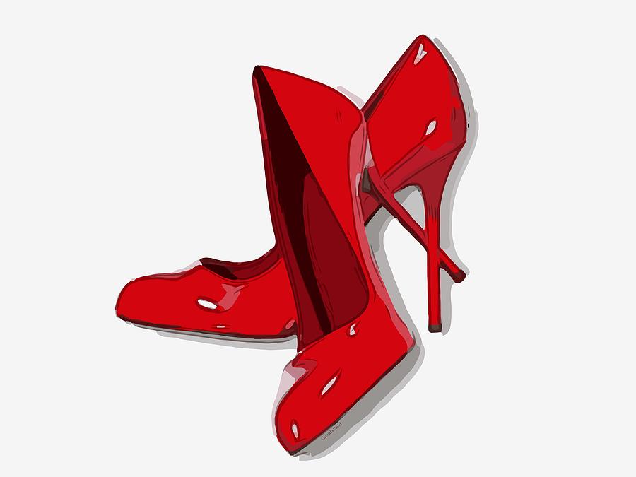Put on your Red Shoes and Dance the Bllues Drawing by Gabriella Weninger -  David - Pixels