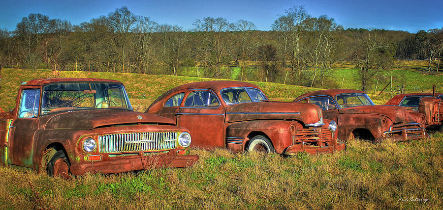 Put Out To Pasture Old Cars and Trucks Art Photograph by Reid Callaway