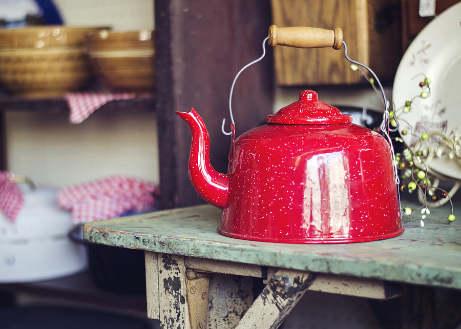 Vintage Photograph - Put the Kettle On by Heather Applegate