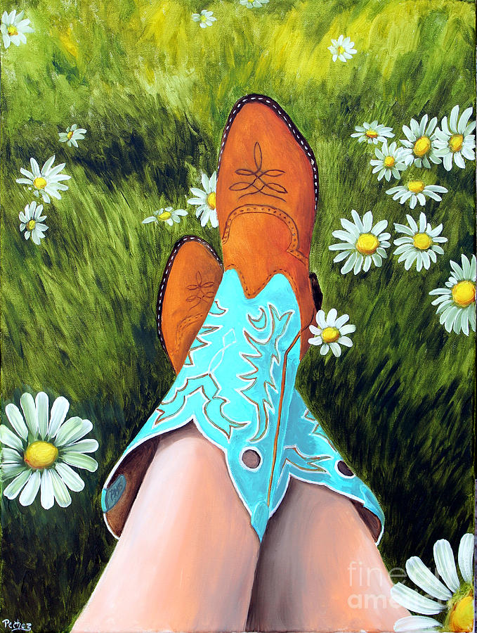Put Your Feet Up Painting by Pechez Sepehri