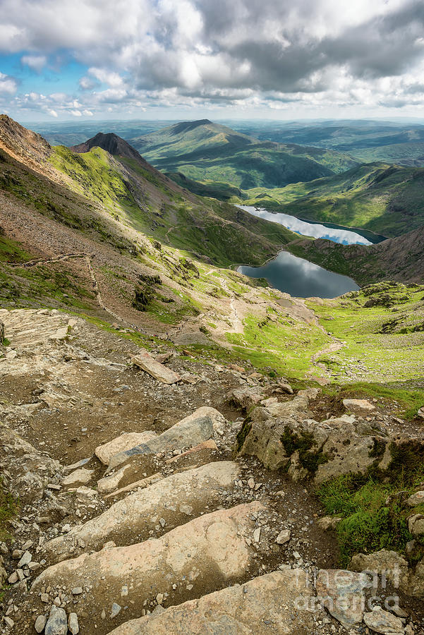 Pyg Track To Glaslyn Lake Photograph by Adrian Evans