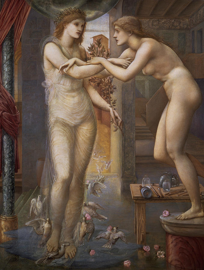 Pygmalion and the Image  Painting by Edward Burne-Jones
