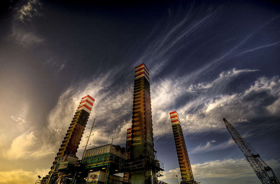 Pylons Photograph by Wayne Sherriff