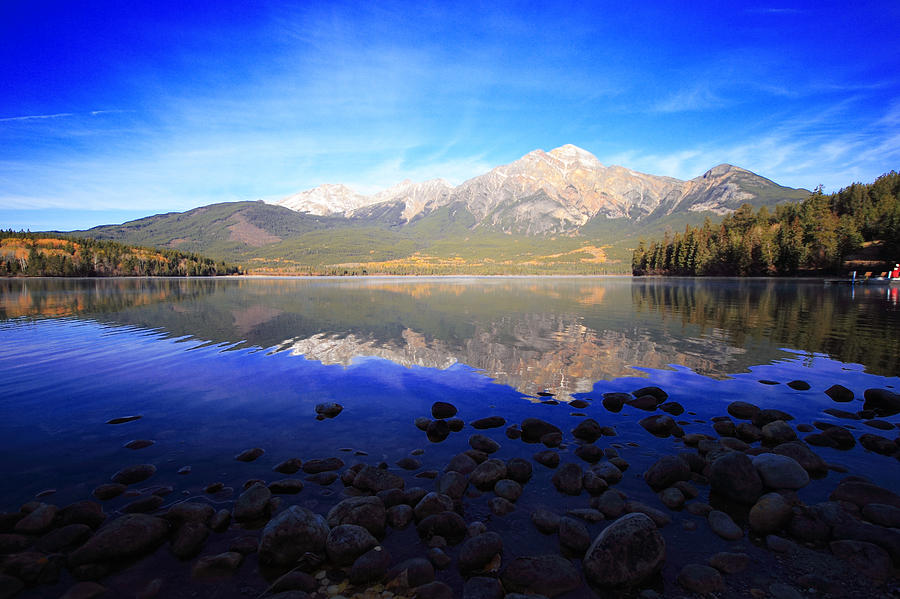 Pyramid Mountain in Jasper Photograph by Nattaphol Janeratha - Pixels