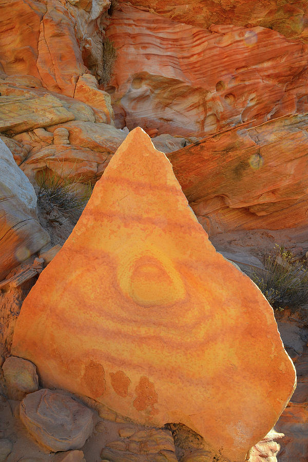 Pyramid of Color in Valley of Fire Photograph by Ray Mathis