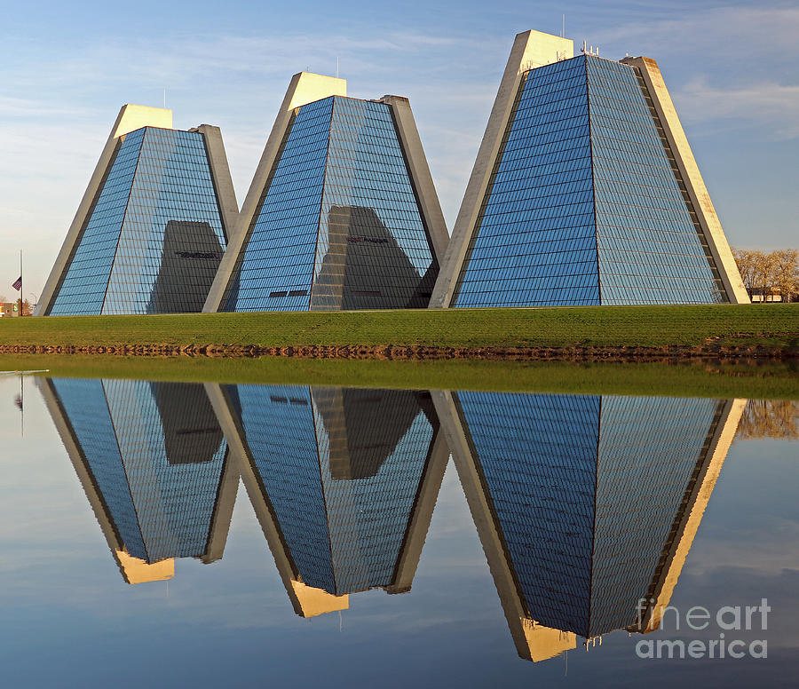 Pyramid Reflections Photograph by Steve Gass