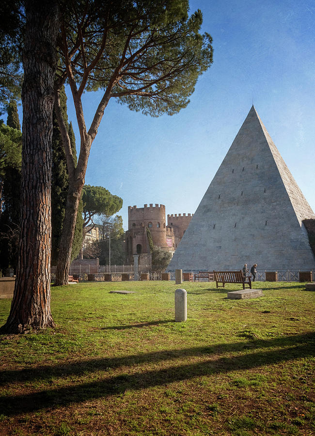 Pyramid of Rome Photograph by Joan Carroll