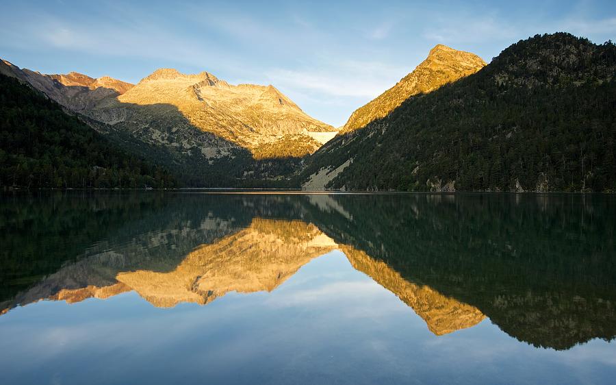 Pyranees Lake reflections Photograph by Stephen Taylor