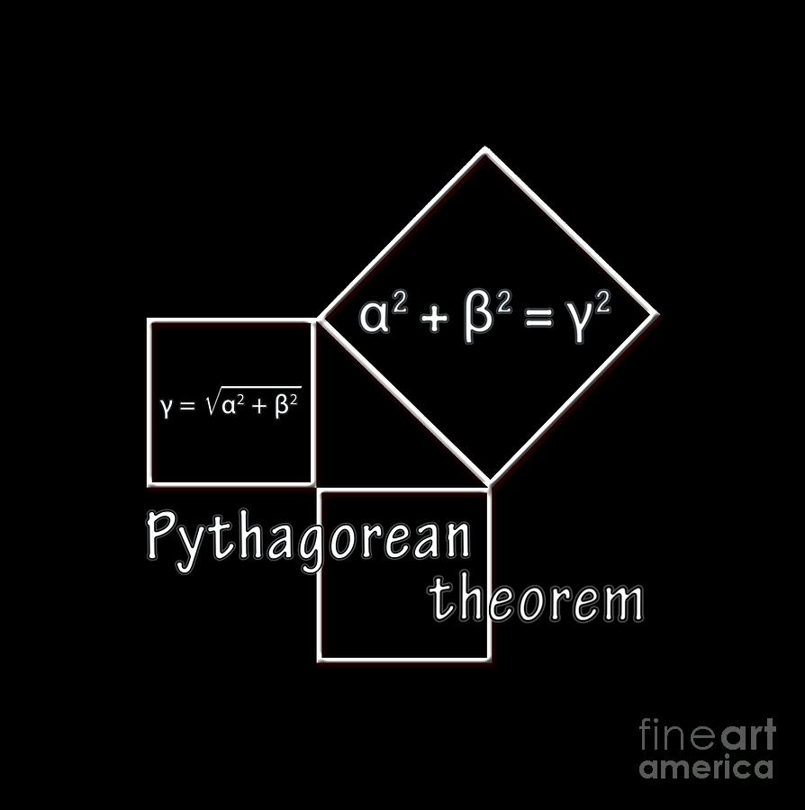 Pythagorean theorem Digital Art by Art by Magdalene