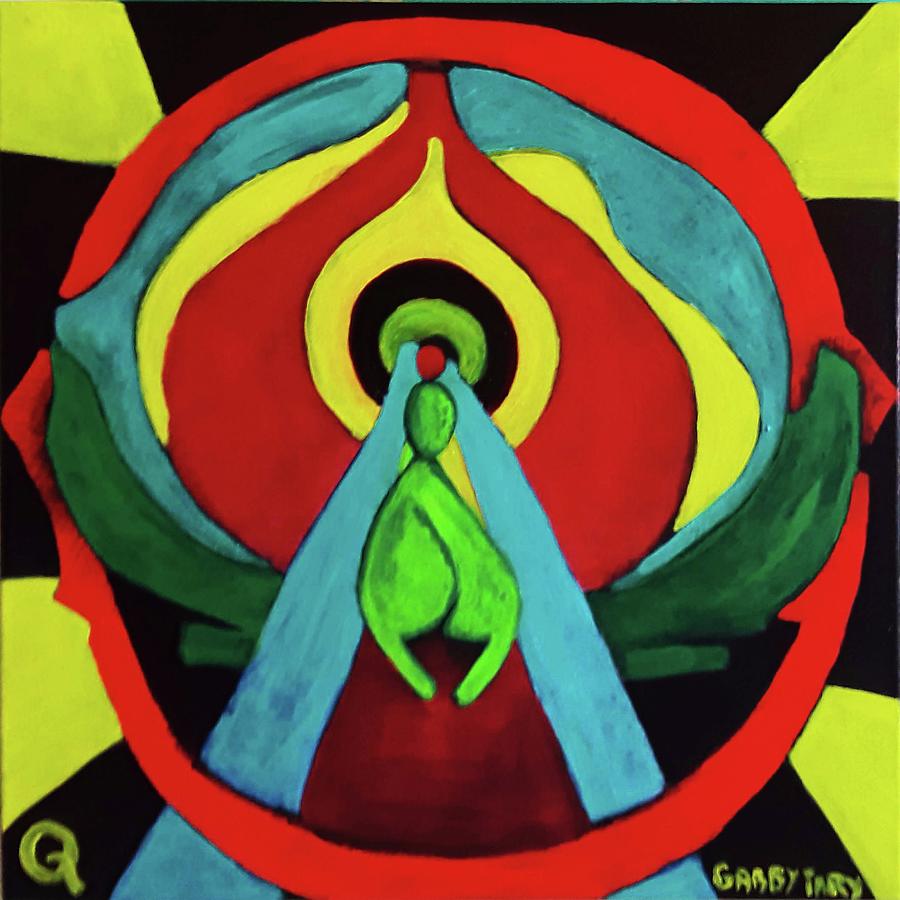 Q Painting by Gabby Tary