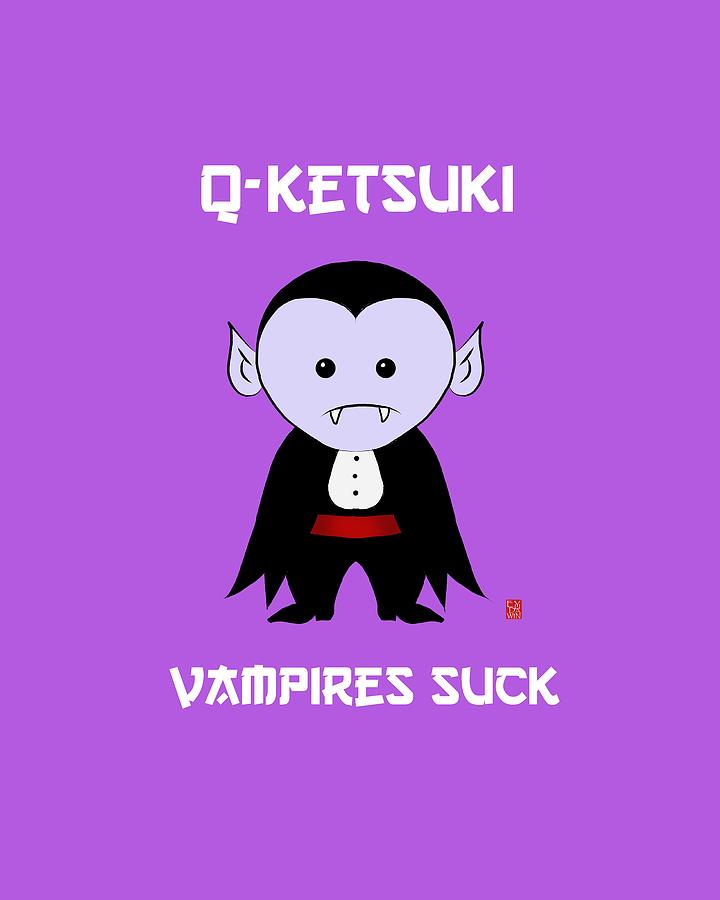 Vampire Digital Art - Q-ketsuki by Edwin Yuan