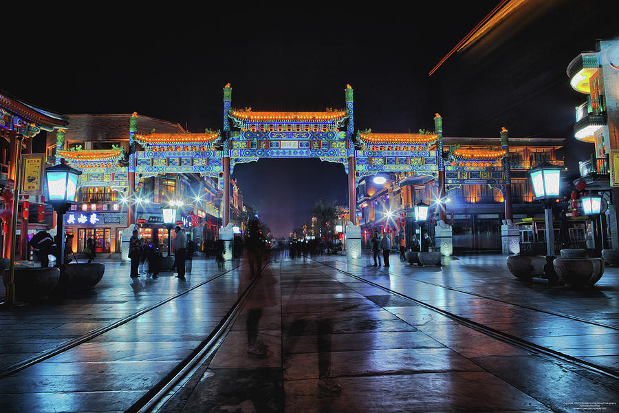 Beijing Digital Art - Qianmen Archway by Christopher Eng-Wong Beijing Digital Art - Qianmen Archway by Christopher Eng-Wong