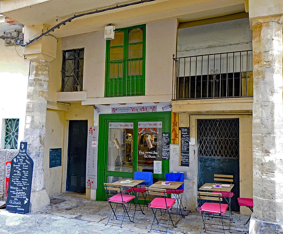Qiuet Little Cafe In Palma Majorka Spain Photograph by Rick Rosenshein